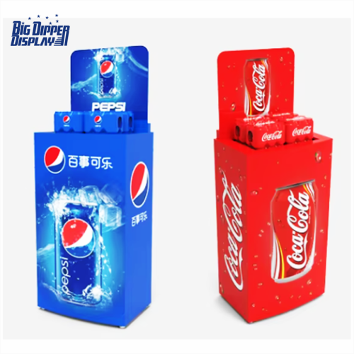 AL17 Award-winning design retail store promotional POSM plastic POP raising-lowering display stand automatic lifting display rack