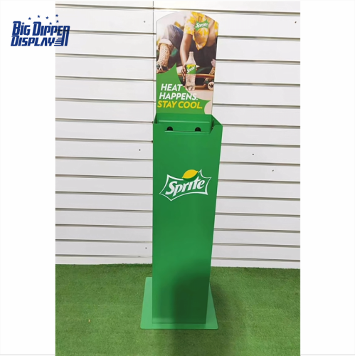 BDD-AL01 6 Tier 6 Bottles Vertical Beverage Vendor – Metal Spring Loader Display