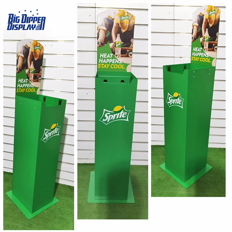 BDD-AL01 6 Tier 6 Bottles Vertical Beverage Vendor – Metal Spring Loader Display