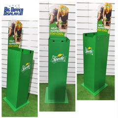 BDD-AL01 6 Tier 6 Bottles Vertical Beverage Vendor – Metal Spring Loader Display