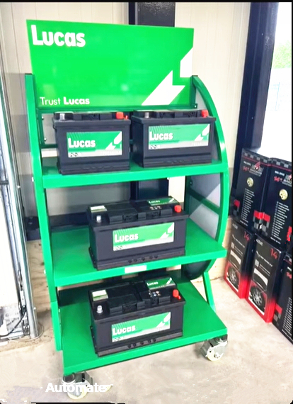 BDD-BA01 Heavy Duty Auto Batteries Stand Metal Retail Store Shelves Car Battery Display Rack