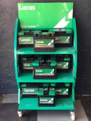 BDD-BA01 Heavy Duty Auto Batteries Stand Metal Retail Store Shelves Car Battery Display Rack
