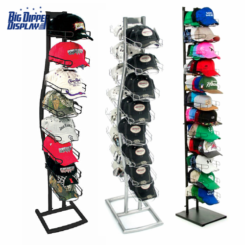 BDD-HC04 8 tiers floor standing cap display stand