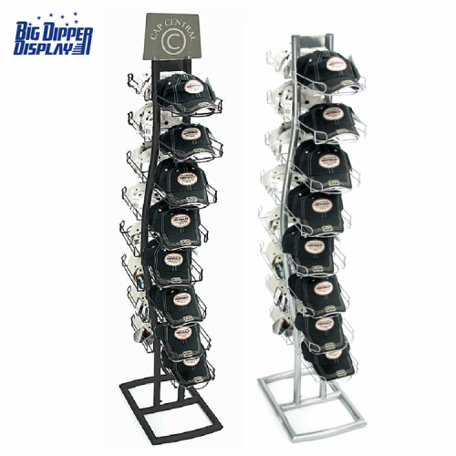 BDD-HC03 16 tiers floor standing cap display stand