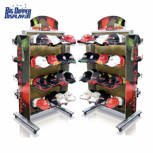 BDD-HC17 Popular Multi-Layer Baseball Hat Display Stand - Durable Metal Wire Cap Rack
