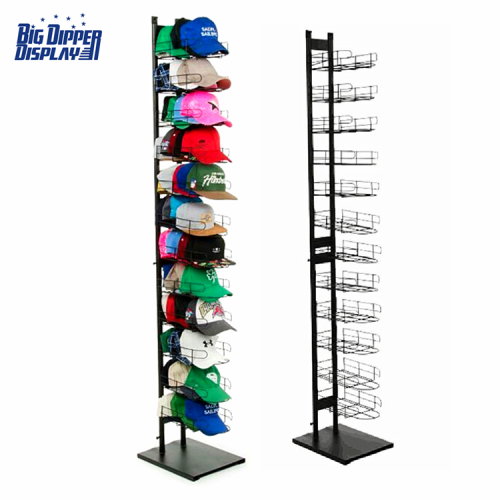 BDD-HC01 12 tiers floor standing cap display stand