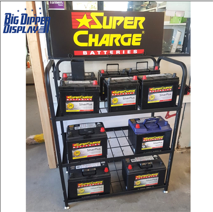 Battery Rack Dispplay BDD-BA31 customized car battery display car battery rack battery stand