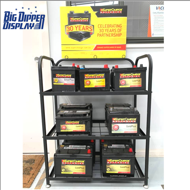 Battery Rack Dispplay BDD-BA31 customized car battery display car battery rack battery stand