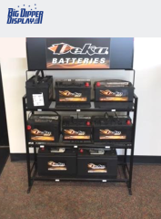 BDD-BA32 Retail Shop 3 Tier Metal Traction batteries / Car Battery Display Stand