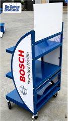 BDD-BA06 Heavy Duty Gas Shop Steel Rack Batteries Shelves Stand Auto Car Battery Display