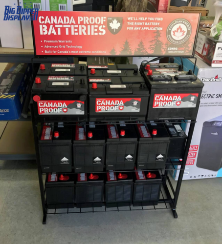 BDD-BA14 Commercial Batteries display rack car battery stand shelf