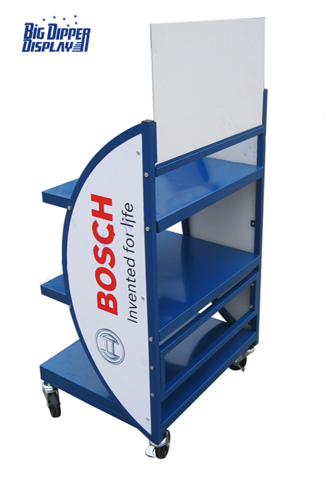 BDD-BA06 Heavy Duty Gas Shop Steel Rack Batteries Shelves Stand Auto Car Battery Display