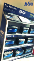 BDD-BA25 Floor Standing Supermarket Car Battery Display Shelf