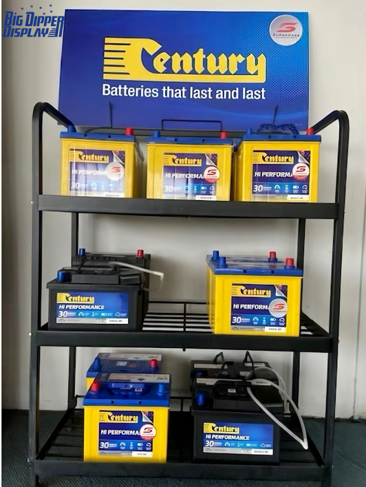 BDD-BA22 Car Battery Stand Metal Auto Car Battery Display Rack Car Batteries Storage Shelf Wholesale
