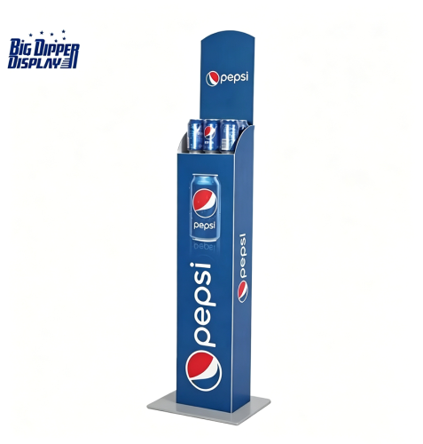 BDD-AL02 6 Tier 6 Bottles Spring Loaded Vertical Vendor – Powder Coated Metal