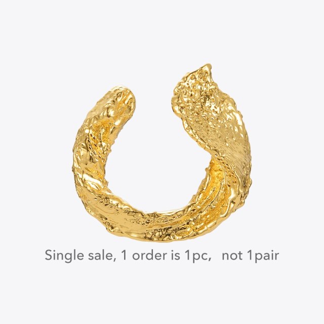 ENFASHION Small Mineral Earrings For Women Gold Color Ear Cuff Fashion Jewelry Party Irregular Earings Pendientes Mujer E211279