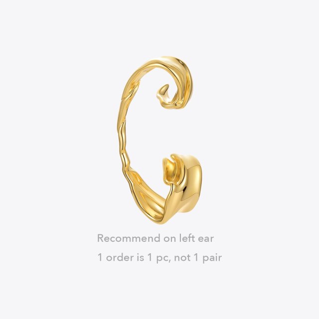 ENFASHION Irregular Ear Cuff Gold Color Earrings For Women Single Earings Fashion Jewelry Pendientes Mujer Wholesale E211263