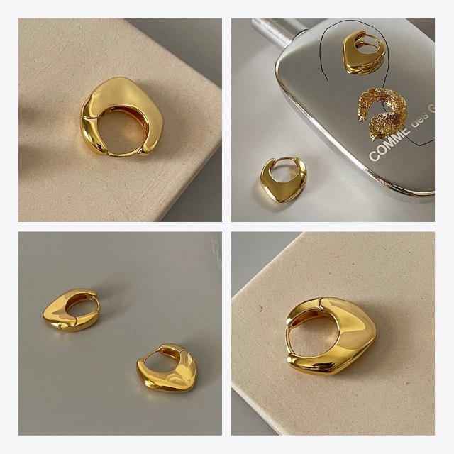 ENFASHION Hollow Heart Earring For Women Gold Color Stud Earrings 2021 Birthdays Gift Piercing Fashion Jewelry Kolczyki E211278