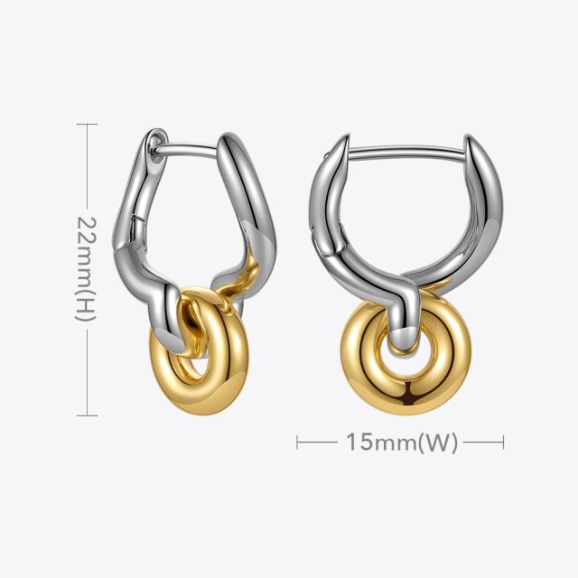 ENFASHION Wheels Stud Earrings For Women Irregular Piercing Earings 2021 Gold Color Fashion Jewelry Christmas Brincos E211296