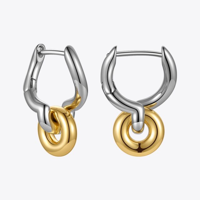 ENFASHION Wheels Stud Earrings For Women Irregular Piercing Earings 2021 Gold Color Fashion Jewelry Christmas Brincos E211296