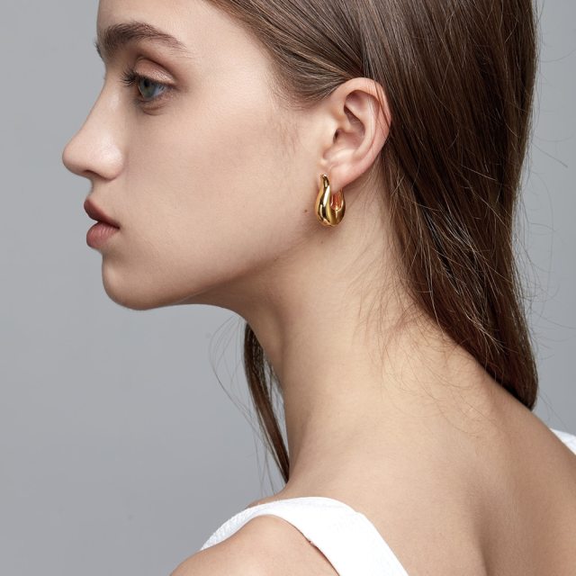 ENFASHION Flower Basket Stud Earrings For Women Gold Color Fashion Jewelry Piercing Earring Gift Kolczyki Shipping Free E211271