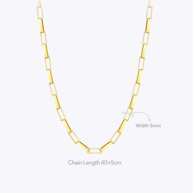 ENFASHION Punk Chain Necklaces Gold Color Stainless Steel Choker Necklace Fashion Jewelry For Women Collier Friends Gift P203161