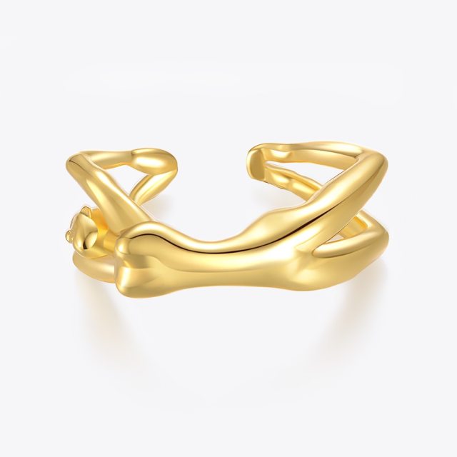 ENFASHION Human Body Rings For Women Gold Color Open Ring Fashion Jewelry 2021 Friends Gift Anillos Mujer Free Shipping R214140