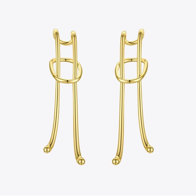 ENFASHION Loose Knot Ear Cuff Clip On Earrings For Women Gold Color Lady Big Earings Without Piercing Fashion Jewelry E201150
