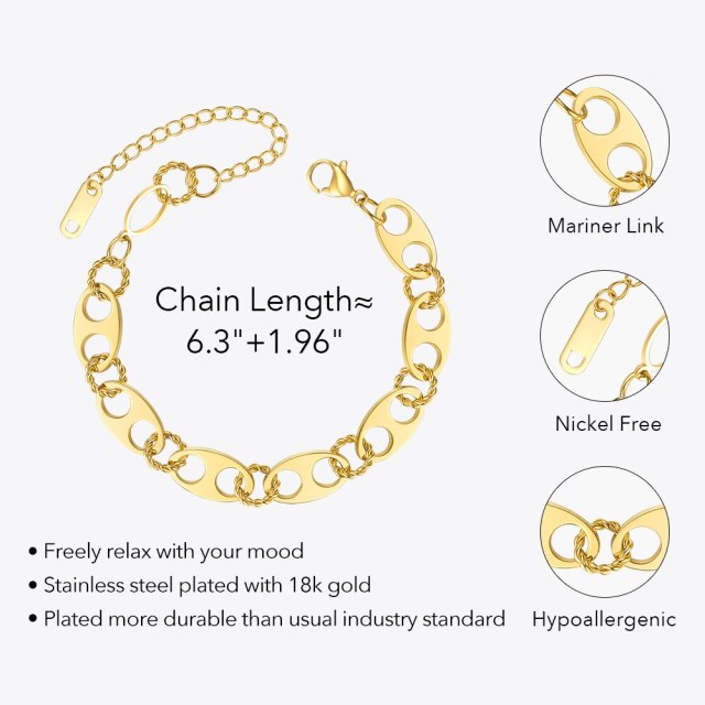 ENFASHION Hollow Pig Nose Bracelets For Women Gold Color Bangle 2022 Stainless Steel Party Pulseras Fashion Jewelry B202217