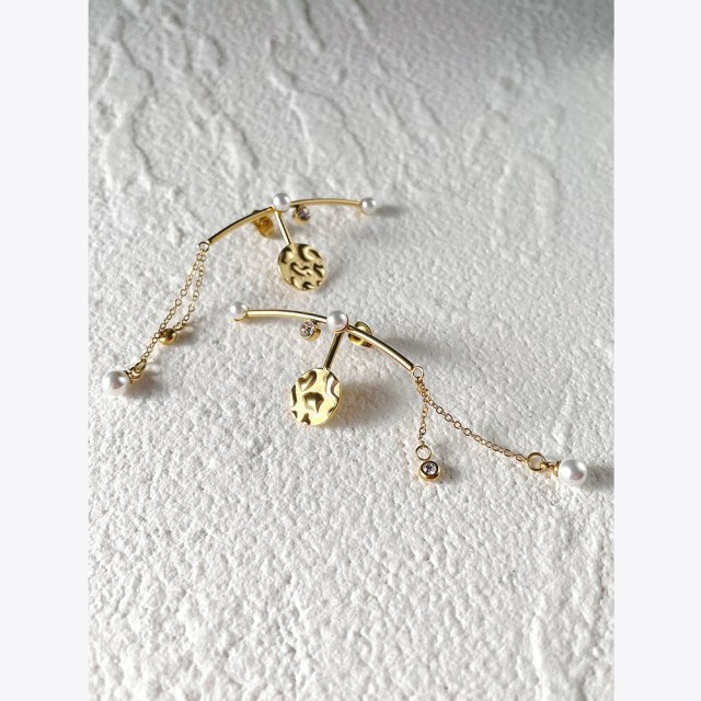 ENFASHION Plant Branch Earrings For Women Aretes De Mujer Gold Stainless Steel Earings Zircon Wedding Fashion Jewelry E221374