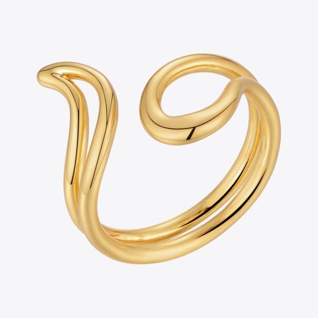 ENFASHION Open Crown Line Rings For Women Anillos Stranger Things Gold Ring Fashion Jewelry Free Shipping Items Party R224159