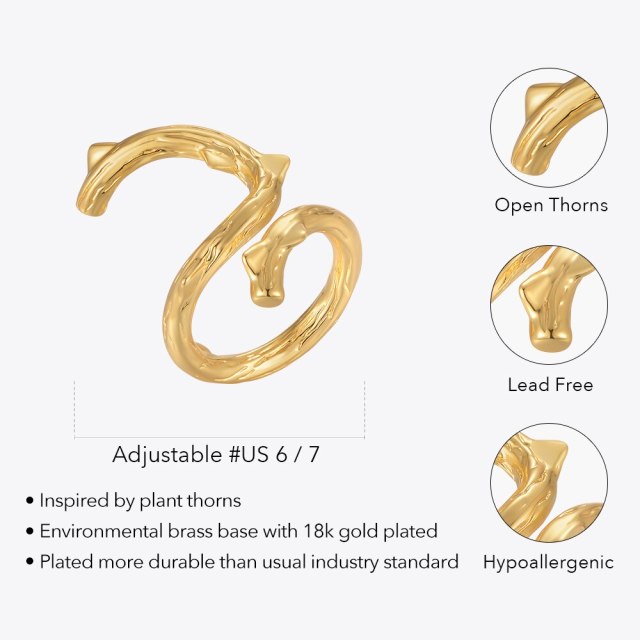 ENFASHION Open Thorns Ring Stranger Things Rings For Women Anillos Mujer Free Shipping Items Color Fashion Jewelry Party R224158