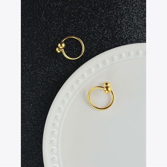 ENFASHION Gold Color Balls Ear Cuff Kolczyki Clip On Earrings Fashion Jewelry 2022 Friends Gift Wholesale Dropshipping E221383