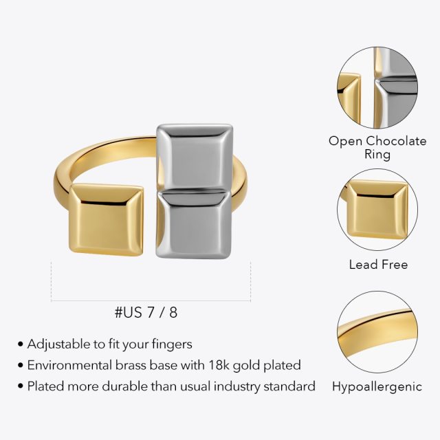 ENFASHION Chocolate Rings For Women Stranger Things Anillos Mujer Free Shipping Items Gold Color Ring Fashion Jewelry R224161