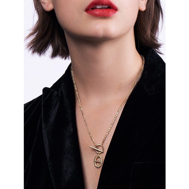 ENFASHION Gold Color Kpop Necklace For Women Free Shipping Items Staineless Steel Chains Necklaces Fashion Jewelry Party P203157