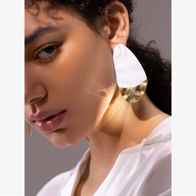 ENFASHION Large Sailing Drop Earrings For Women Pendientes Mujer Fashion Jewelry Gift Gold Color Earings 2022 Holiday EC191065