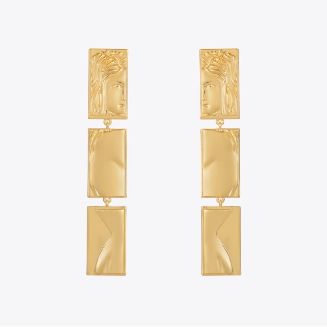 ENFASHION Human Figure Earrings Gold Color Kolczyki Piercing Earings Fashion Jewelry For Women Free Shipping Party E221391