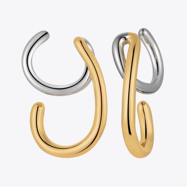 ENFASHION Original Design Irregular Line Ear Cuff Gold Color Earrings For Women Pendientes Mujer Fashion Jewelry Party E221419