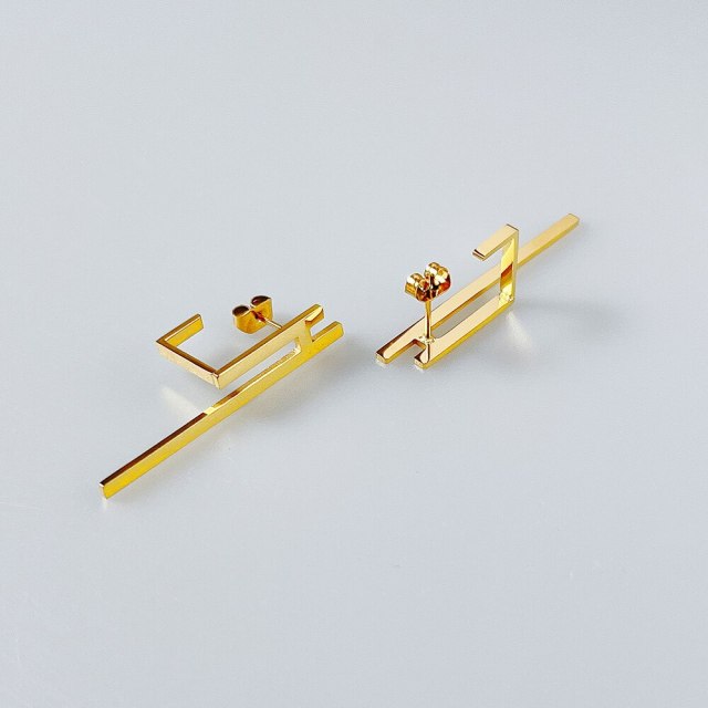 ENFASHION Pendientes Piercing Earrings For Women Fashion Jewelry Christmas Stainless Steel Earings Gold Color Gifts E221417