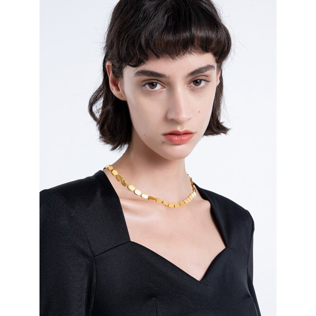 ENFASHION Octagon Necklace For Women Trending Products Collares Geometric Necklaces Stainless Steel Fashion Jewelry P213229