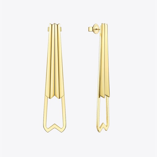 ENFASHION Geometric Drop Earings Gold Color Fashion Jewelry For Women Stainless Steel Earrings 2022 Kolczyki Halloween ED181085
