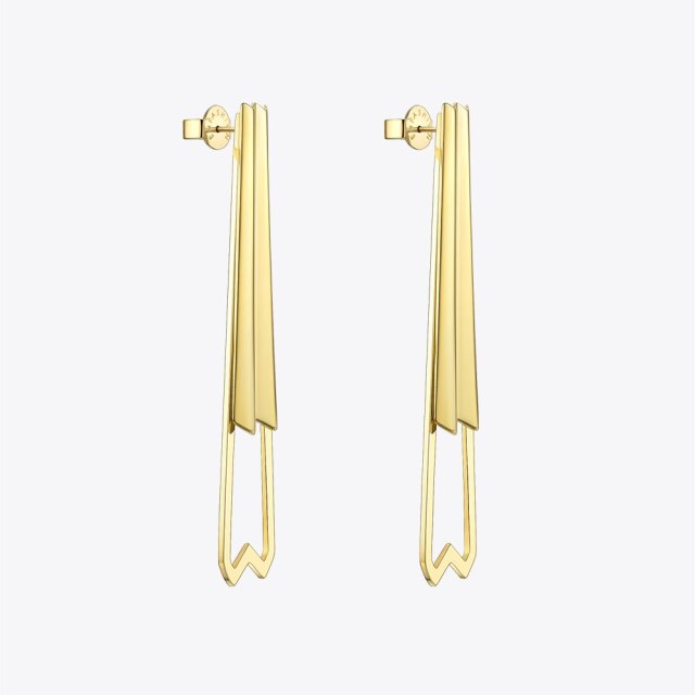 ENFASHION Geometric Drop Earings Gold Color Fashion Jewelry For Women Stainless Steel Earrings 2022 Kolczyki Halloween ED181085