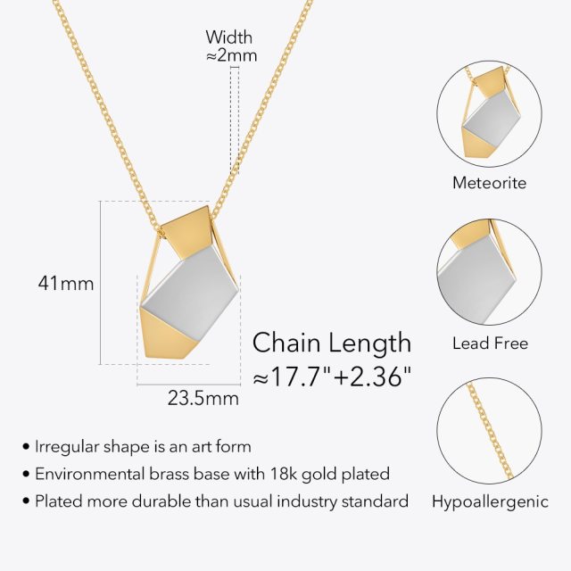 ENFASHION New In Meteorite Necklace For Women Gold Color Pendants Necklaces Hip-Hop Collares Para Mujer Fashion Jewelry P223327