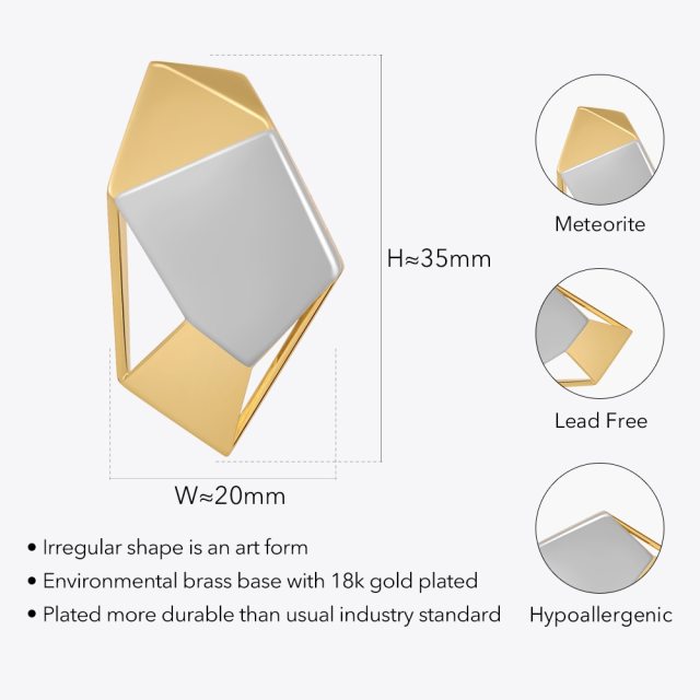 ENFASHION New In Earrings For Women Christmas Pendientes Mujer Piercing Stud Earings Gold Color Fashion Jewelry Meteorite E1441