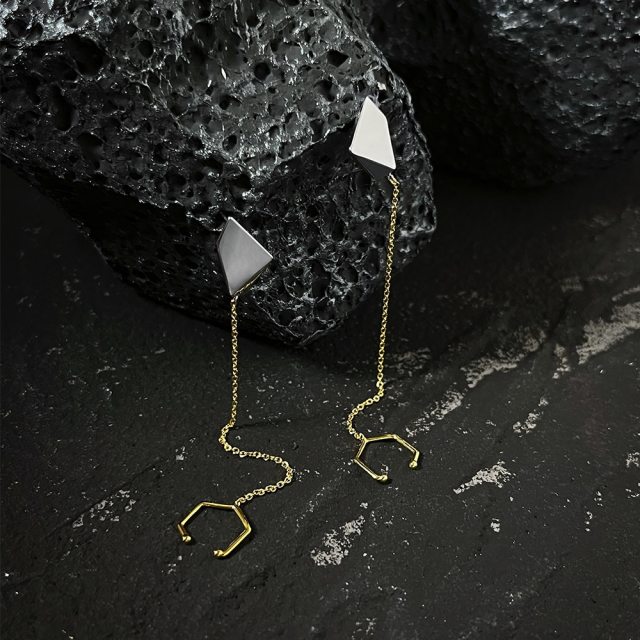 ENFASHION 3D Meteorite Drop Earings for Women Gold Color Dangle Earrings Fashion Jewelry Pendientes Christmas Wholesale E221432