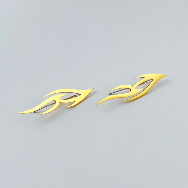 ENFASHION Stainless Steel Fire Drop Earrings For Women Christmas Gift Gold Color Aretes De Mujer New In Piercing Earings E221455