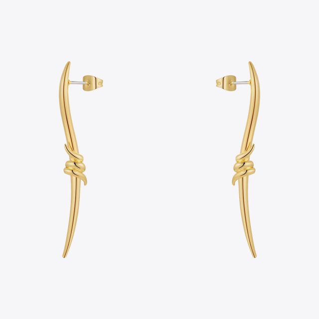 ENFASHION Thorns Drop Earrings For Women Pendientes Mujer Gold Color Plant Earings Piercing Fashion Jewelry Christmas E221461