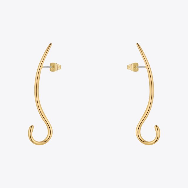 ENFASHION Hiphop Hook Drop Earrings For Women Pendientes Mujer Gold Color Earings Fashion Jewelry Christmas Wholesale E221458
