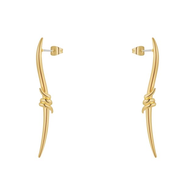 ENFASHION Thorns Drop Earrings For Women Pendientes Mujer Gold Color Plant Earings Piercing Fashion Jewelry Christmas E221461