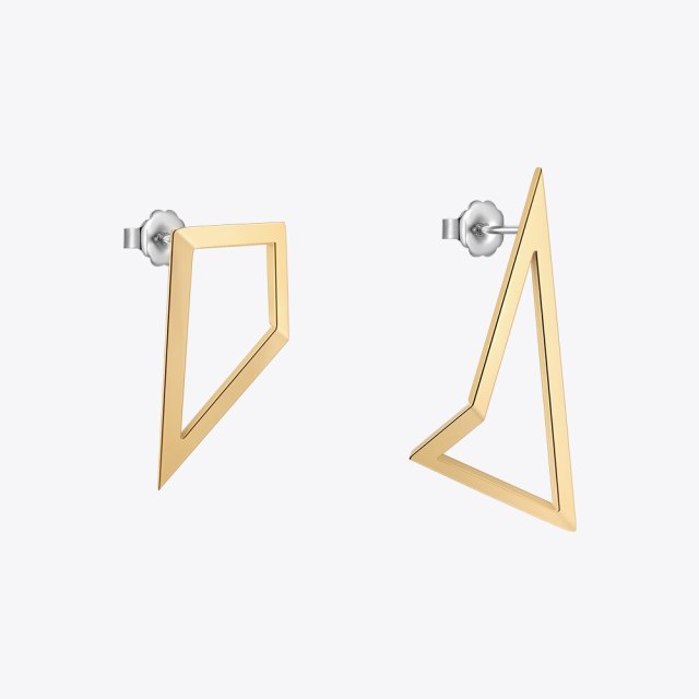 ENFASHION Piercing Triangle Stainless Steel Earrings For Women Christmas Pendientes Mujer Fashion Jewelry Earings 2022 E221472